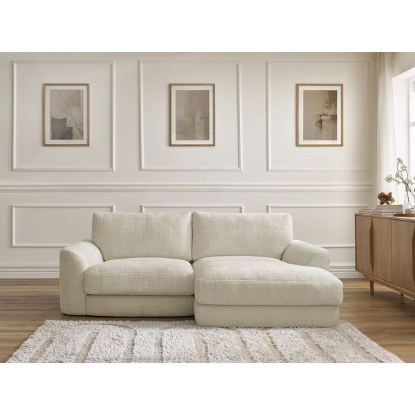 Beež šenillist nurgadiivan (parem nurk) Leonore - Bobochic Paris-image-1