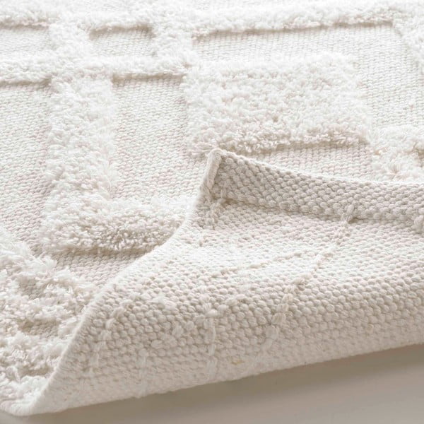 Valge vannitoamatt 50x80 cm Gladis - douceur d'intérieur-image-3