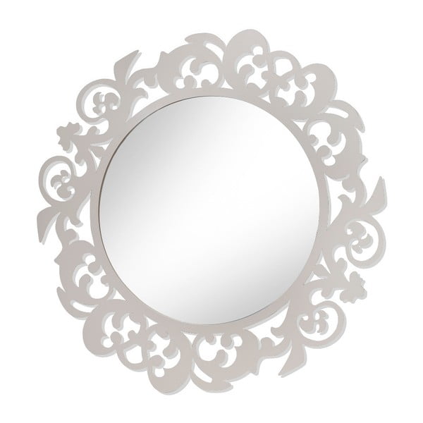 Bílé kovové zrcadlo Brandani Preciozi