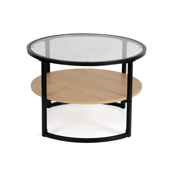 Must tammeimitatsiooniga ümmargune diivanilaud ø 68 cm Zanu - Bonami Essentials-image-3