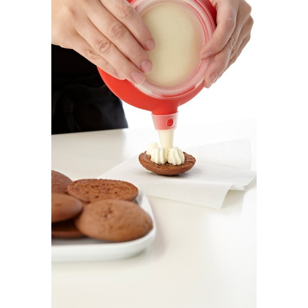 Punane koogi kaunistaja koos 6 lisaseadmega Decomax - Lékué-image-2