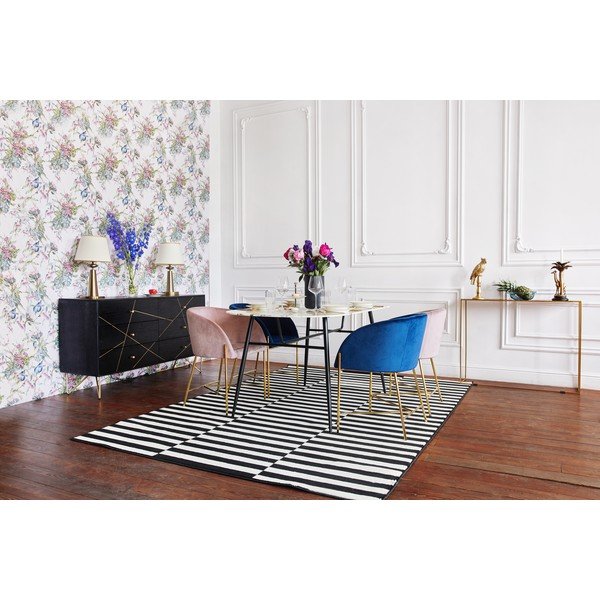 Mustast mangopuidust kapp, laius 145 cm Gold Vein - Kare Design-image-1