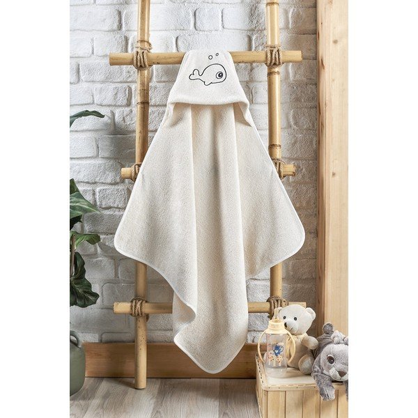 Kreemjas beebirätik kapuutsiga 3 tk Mila - Mila Home-image-3