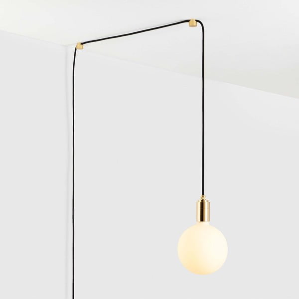 Must-kuldne rippvalgusti ø 4 cm Plug & Play - tala-image-2