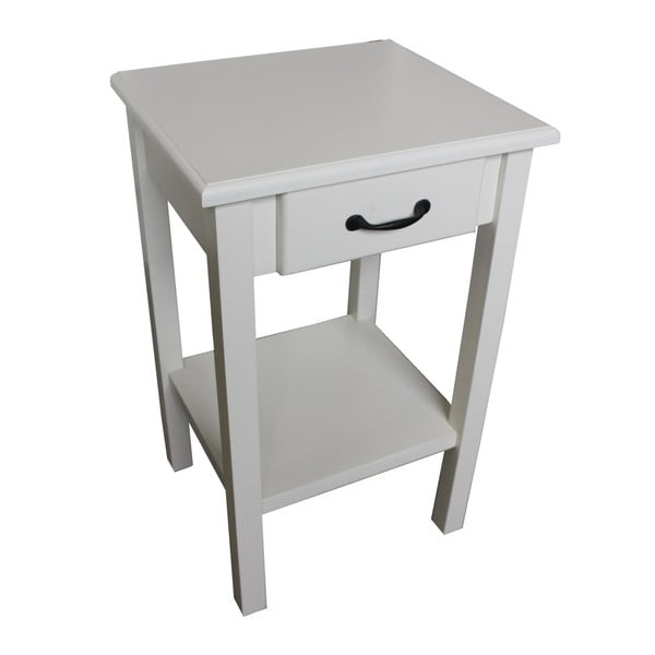 Bílý odkládací stolek z mangového dřeva HSM Collection Oon