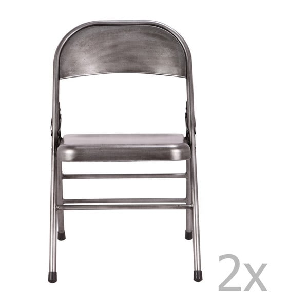 Sada 2 šedých židlí Red Cartel Telma