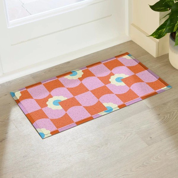 Matt taaskasutatud plastist 40x70 cm Elizabeth Olwen - Artsy Doormats-image-1