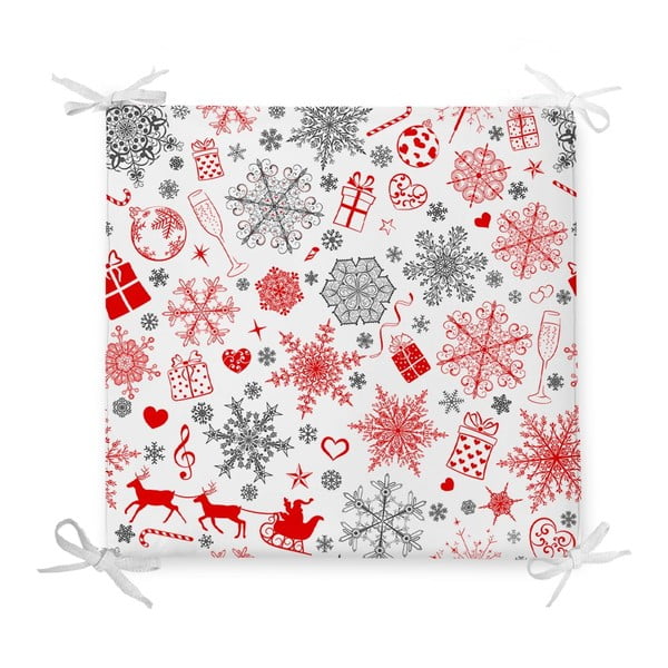 Jõulupadi puuvillase seguga Ornamentidega, 42 x 42 cm - Minimalist Cushion Covers