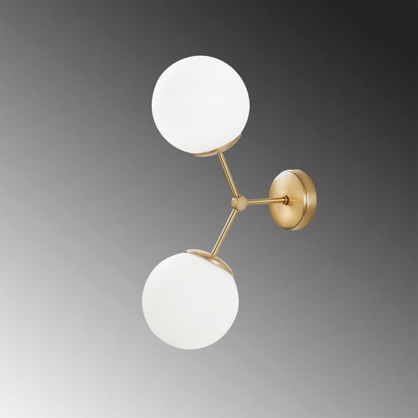 Nástěnné svítidlo v bílo-zlaté barvě Opviq lights Damar-image-3