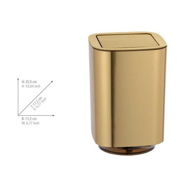 Kuldne vannitoa prügikast Auron - Wenko-image-2