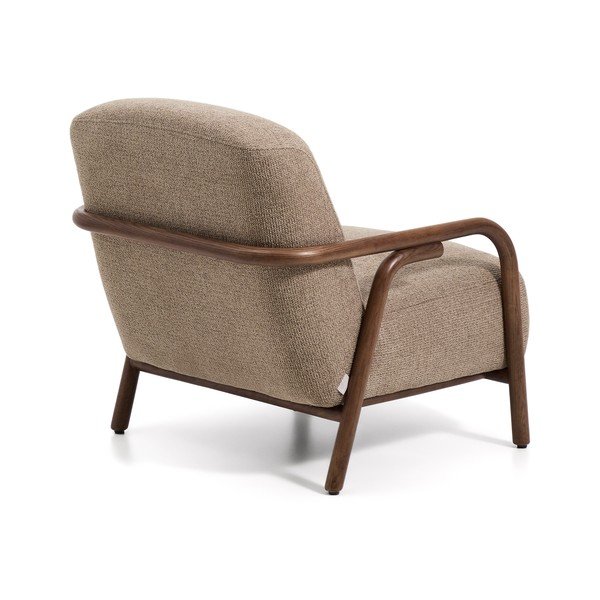 Hallikaspruun šenillist tugitool Sylo - Kave Home-image-4