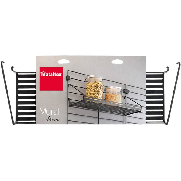 Must metallist lisariiul 43x15 cm Mural - Metaltex-image-2