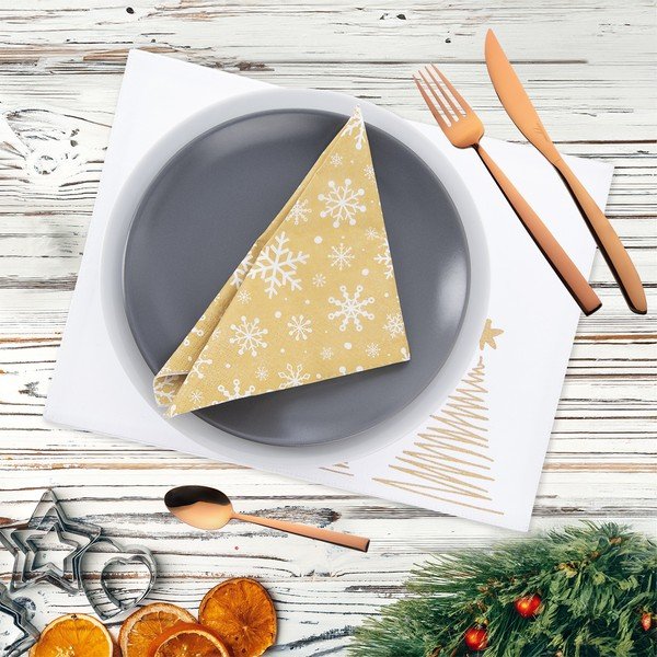 Jõulumotiiviga riidest lauamatt 25x35 cm - Orion-image-2