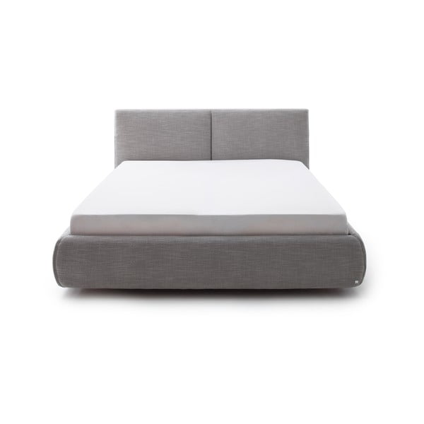 Hall polsterdatud kaheinimesevoodi koos voodipõhja ja panipaigaga 180x200 cm Atesio – Meise Möbel-image-2