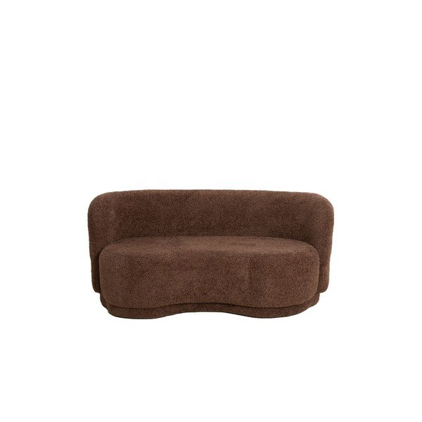 Tumepruun bukleekangast diivan 175 cm Amelie - Light & Living