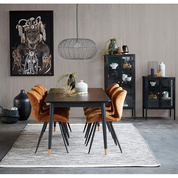 Must kummist söögilaud, 180 x 90 cm Nelly - Canett-image-1