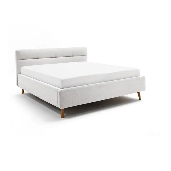 Helehall polsterdatud kaheinimesevoodi koos voodipõhja ja panipaigaga 180x200 cm Lotte - Meise Möbel