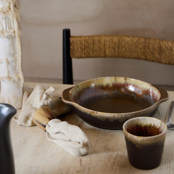 Pruunist kivikeraamikast sügav taldrik Poterie - Casafina-image-1