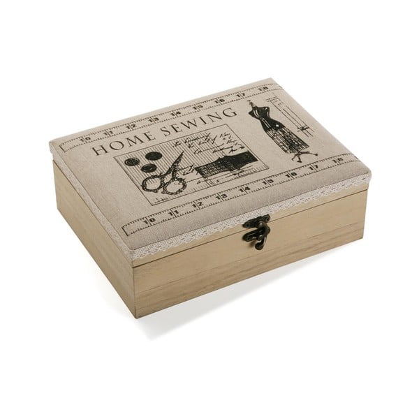 Dřevěný box na šicí potřeby Versa Home