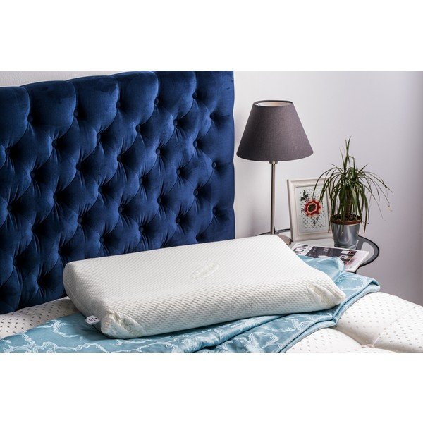 Bílý polštář s paměťovou pěnou ProSpánek Bio Wave, 42 x 72 cm-image-1