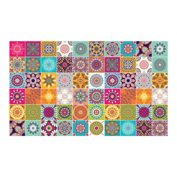 60 dekoratiivse seinakleebise komplekt Flow, 15 x 15 cm - Ambiance-image-2