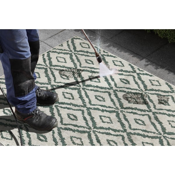 Zeleno-bílý venkovní koberec NORTHRUGS Rio, 200 x 290 cm-image-1