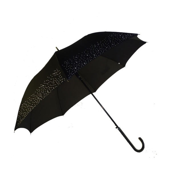 Černý deštník Ambiance Black With Rhinestone