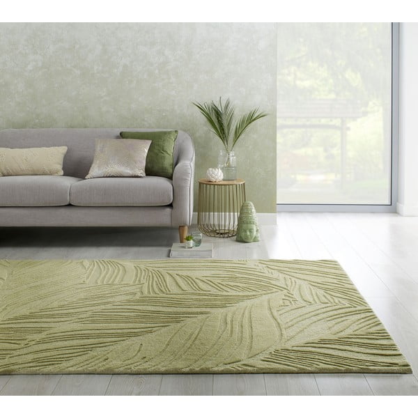Roheline villane vaip 200x290 cm Lino Leaf - Flair Rugs-image-1