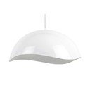 Valge ripplamp metallist varjuga ø 50 cm Waved - Leitmotiv