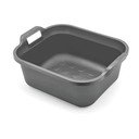 Metallihall plastikust lavor kahe käepidemega , 39 x 32 x 14 cm - Addis