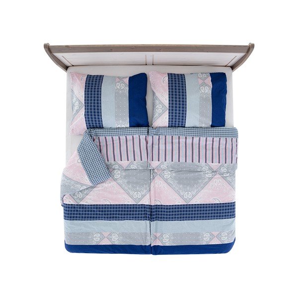 Sinine krepp voodipesu üheinimesevoodile 140x200 cm Top Class - B.E.S.-image-2