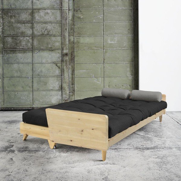 Rozkládací pohovka Karup Indie Natural/Dark Grey/Granite Grey-image-1