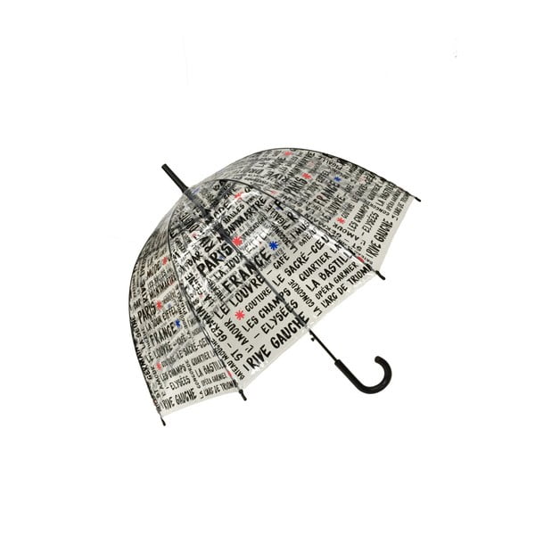 Transparentní holový deštník Ambiance Birdcage France, ⌀ 81 cm