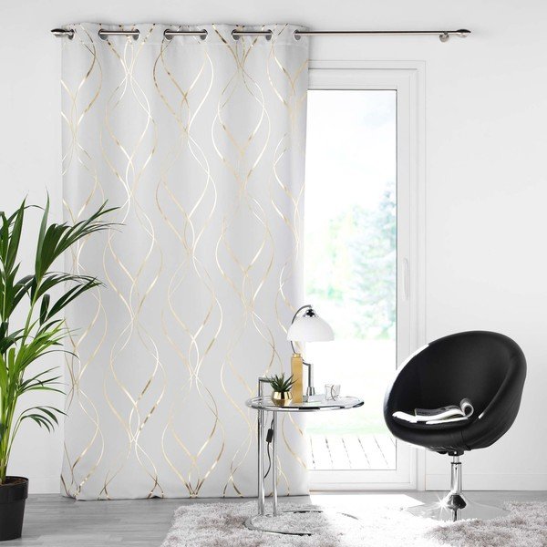 Valge pimendav kardin 135x240 cm Elise - douceur d'intérieur-image-2