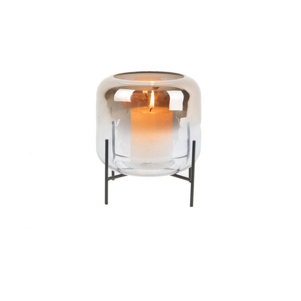 Klaasist vaas, kõrgus 19 cm Silver Fade - PT LIVING-image-1