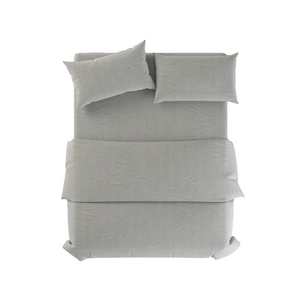 Hallikasroheline linane voodipesu kaheinimesevoodile 200x200 cm Stone - Native Natural