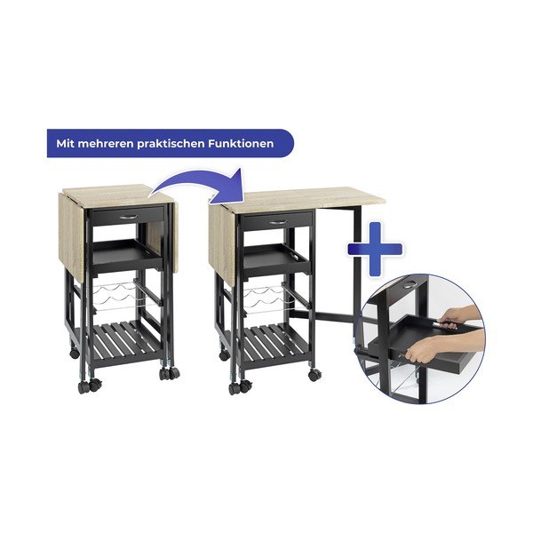 Tammedekooriga veiniriiul, must-puiduvärvi, 3 pudelile, 97x77 cm - Maximex-image-4