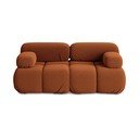 Oranž sametist moodulsofa 190 cm Lokua - Makamii