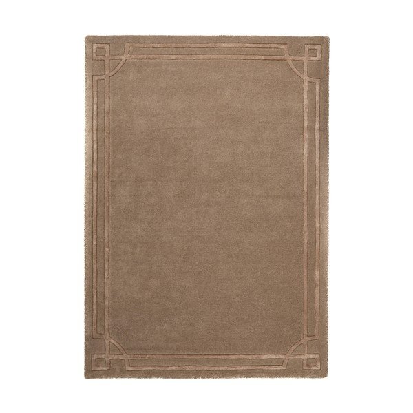 Pruun käsitsi kootud villane vaip 160x230 cm Gatsby - Flair Rugs