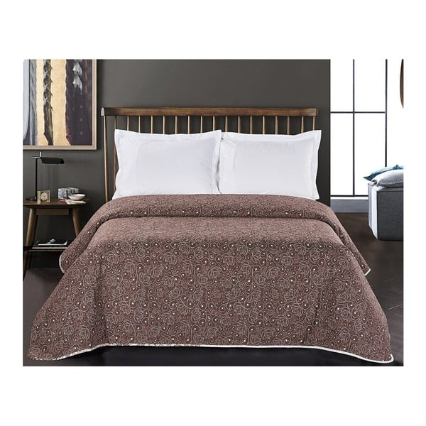 Pruun ja valge kahepoolne mikrofiiber voodiplaat , 220 x 240 cm Alhambra - DecoKing-image-3