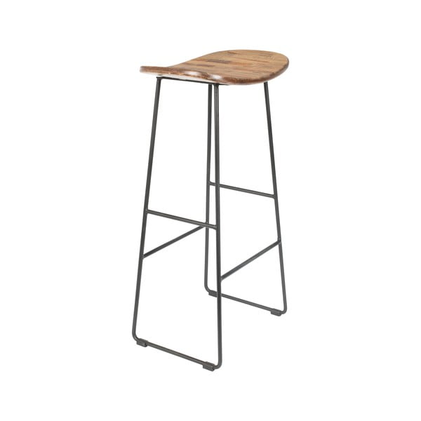 Tiikpuidust baaritool 80 cm Tangle - White Label-image-2