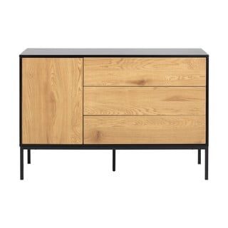 Must madal kummut tammedekooriga 120x82 cm Seaford - Actona
