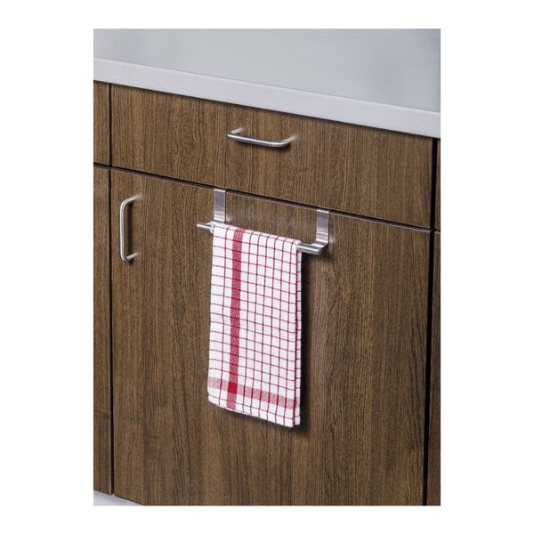 Hõbedane käterätiku hoidja rippuv kroomitud teras Over the Door – Wenko-image-2