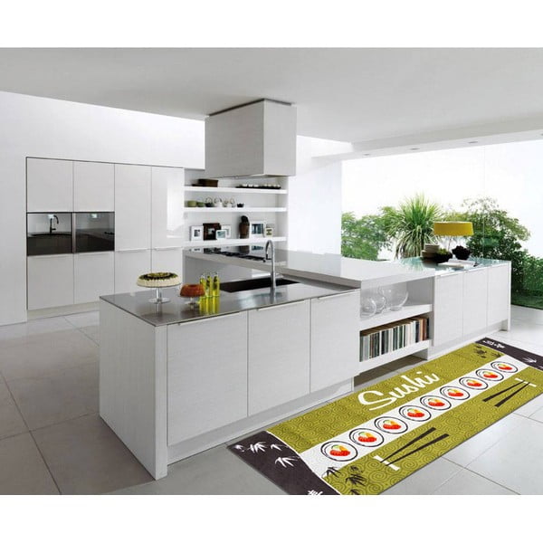 Vysoce odolný kuchyňský koberec Webtappeti Sushi, 60 x 300 cm