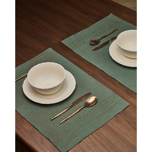Beež keraamiline taldrik ø 28 cm Varla - Kave Home-image-3