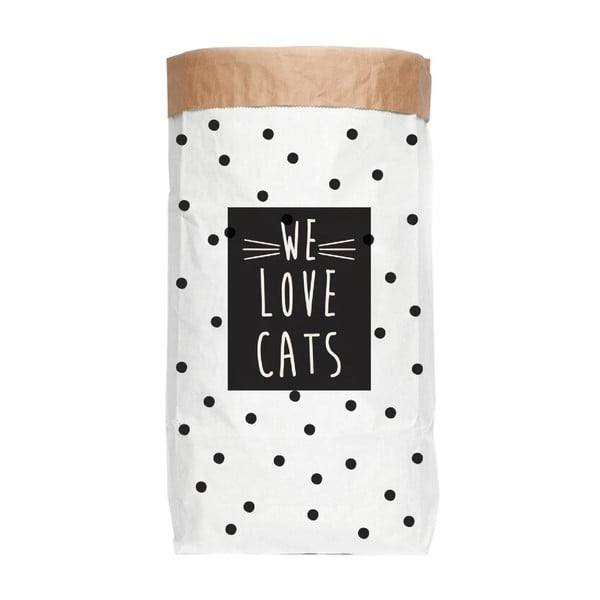 Ringlussevõetud paberist hoiukott Love Cats We Love Cats - Really Nice Things