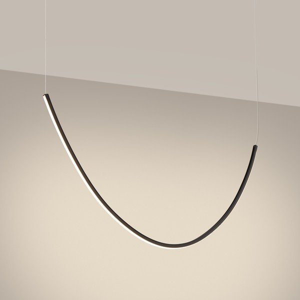 Must alumiiniumist LED-rippvalgusti ALVAR - Thoro-image-1