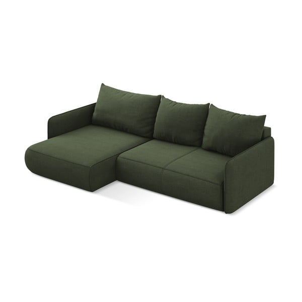 Roheline diivanvoodi hoiunurgaga diivan (vasakpoolne nurk) Nanea - Makamii-image-4