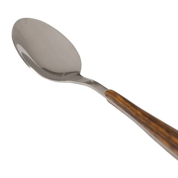 Pruunid-hõbedased roostevabast terasest söögiriistad 24 tk - Ixia-image-4