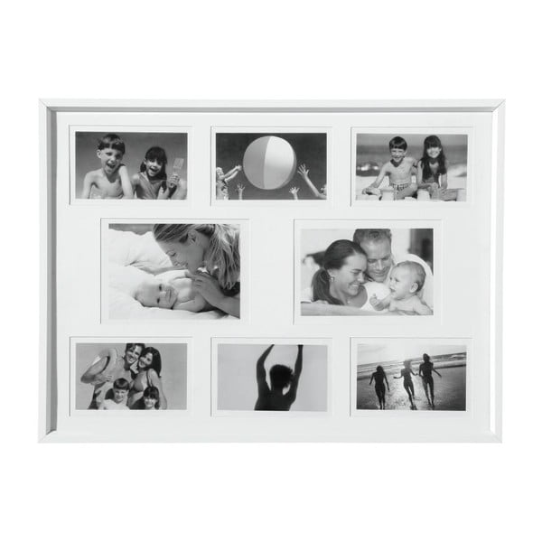 Dřevěný rámeček na fotky, bílý